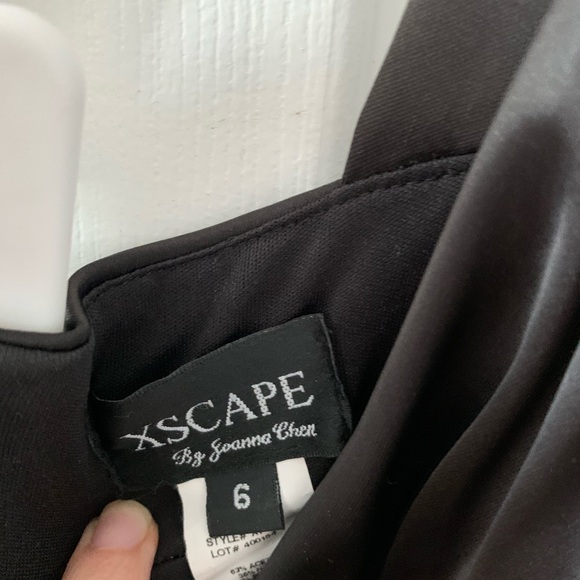 Escape by Joanna Chen Ruched black dress size 6 - Picture 2 of 3
